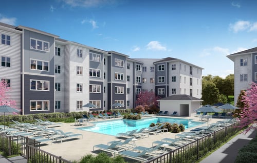 Swimming Pool at Cyrus Apartments in NE Austin TX