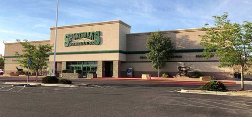 The front entrance of Sportsman's Warehouse in Albuquerque