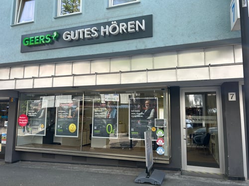 Außenaufnahme vom GEERS Fachgeschäft