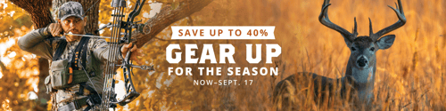 Save up to 40% at the Cabela's Gear Up Sale