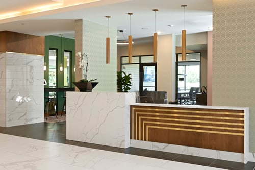 Concierge Desk at Nuvelo at Parkside Apartments