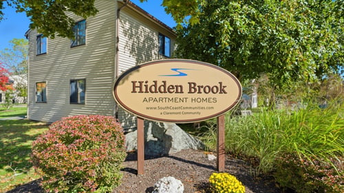 Property Signage at Hidden Brook Apartment Homes, New Bedford, MA, 02740