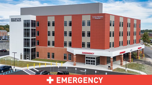 Exterior image of the Emergency Department at Rochester Regional Health Canton-Potsdam Hospital