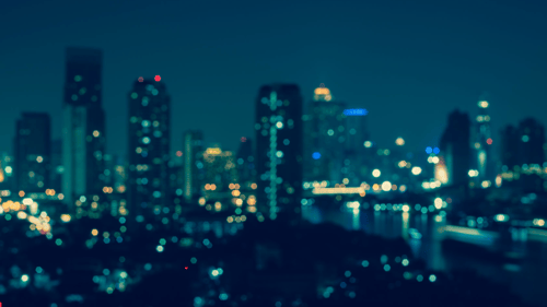 city skyline at nighttime