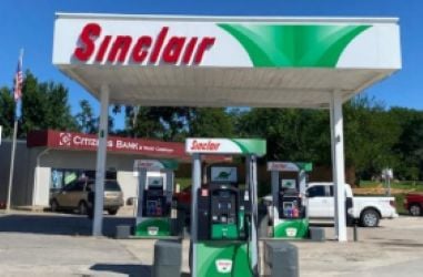 Sinclair Gas Station Fueling Island