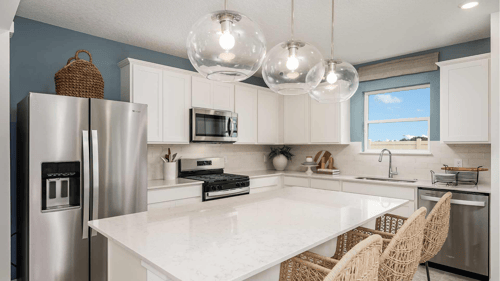 Interior of new home construction by Pulte Homes