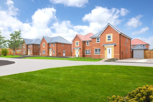 Outside view 4 bedroom detached Kingsley home with garage