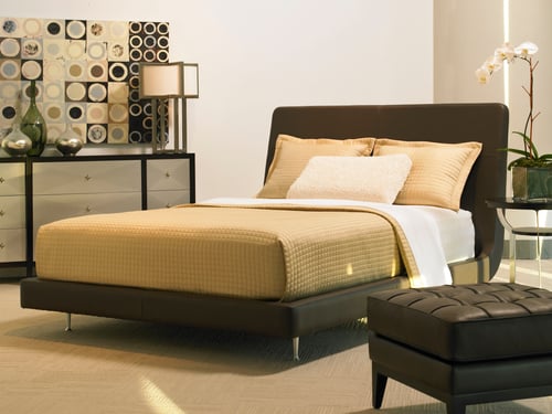 Contemporary Bedroom King Size Platform Bed
