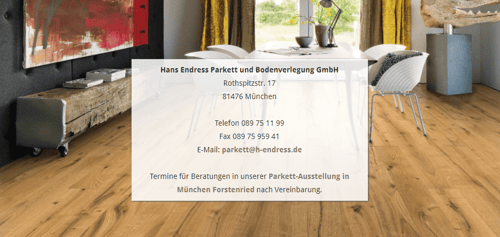 Parkett und Bodenverlegung - Hans Endress Parkett und Bodenverlegung GmbH