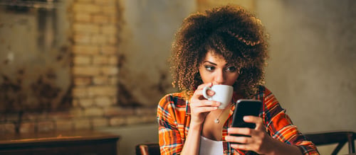 Person looking at their phone