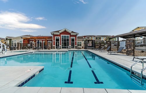 Swimming pool at East Range Crossings, Denver, CO, 80249