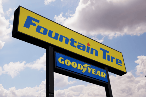Fountain Tire sign