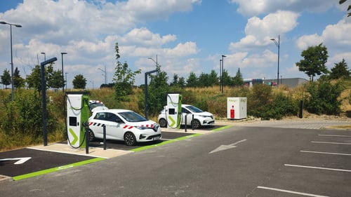 EV chargin station Allego Abbeville