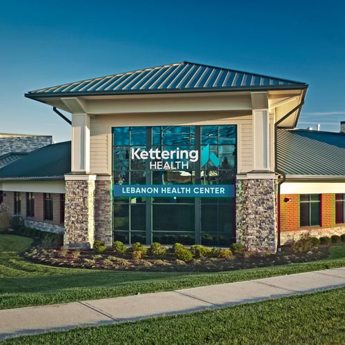 Entrance to Kettering Health Lebanon Health Center