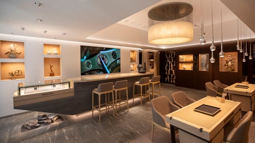 View of a Audemars Piguet boutique.