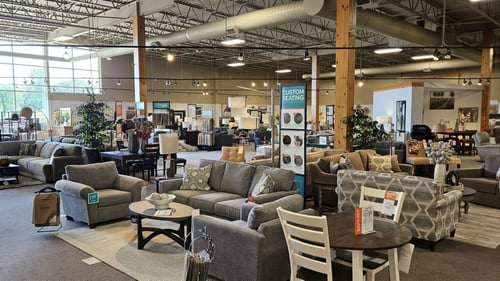 North Branch Slumberland Furniture interior 2