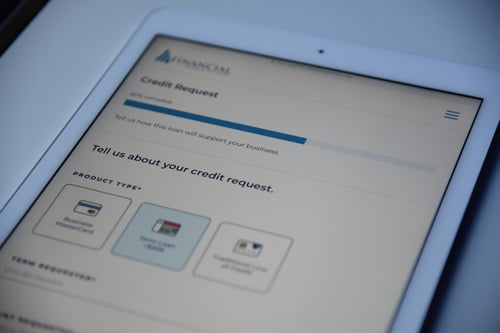 Screen shows banking application project