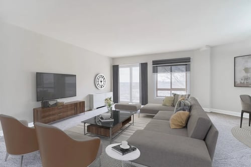 Living Room at Seminary Towers in Alexandria, VA