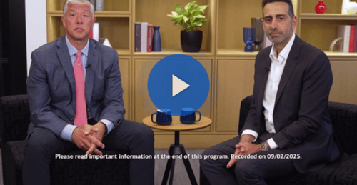 two men facing the camera about to have a chat