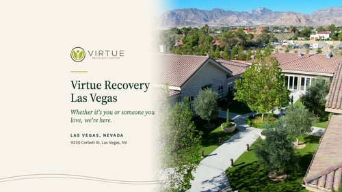 Aerial view of the Virtue Recovery Las Vegas campus