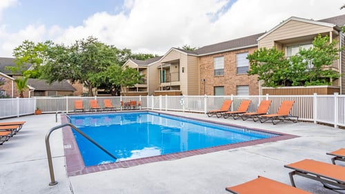 Swimming Pool With Relaxing Sundecks at Riverstone, Texas