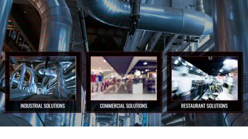 industrial pipe background with information about business