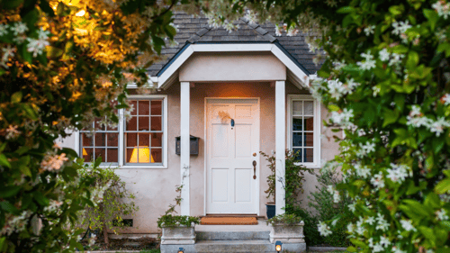 exterior front door of a house