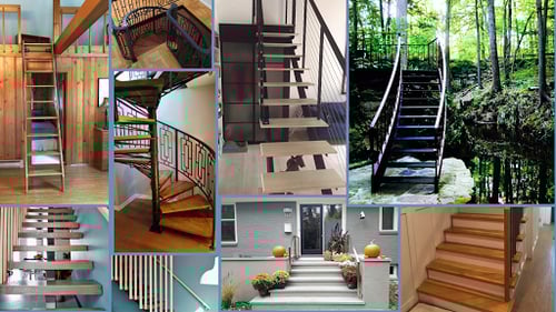 staircase collage