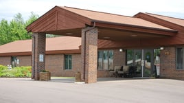 exterior photo to entrance of Aspirus Regency House