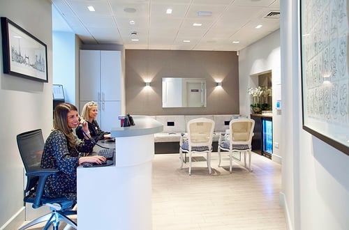 Reception desk at Bupa Dental Care Cannon Street