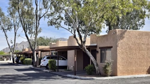 Property Exterior Landscape at San Xavier Casitas Apartments, Commerce Capital, Tucson, Arizona
