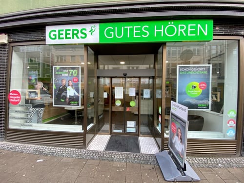 Außenaufnahme vom GEERS Fachgeschäft