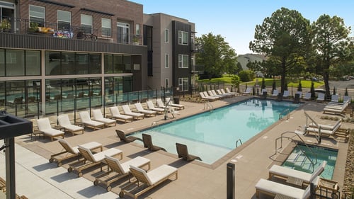 Pool at Cycle Apartments in Fort Collins, CO 80525