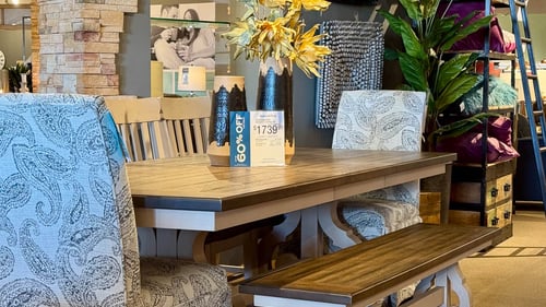 Woodbury Slumberland Furniture bench