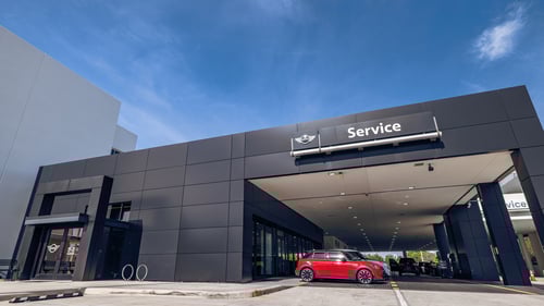 Exterior photo of Lauderdale MINI's service entrance