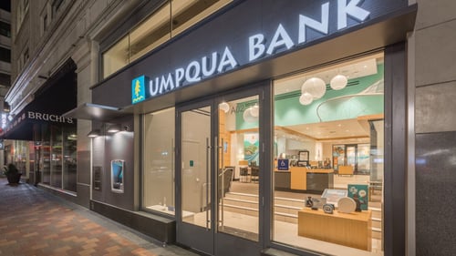 Exterior of Spokane Main Umpqua Bank Store