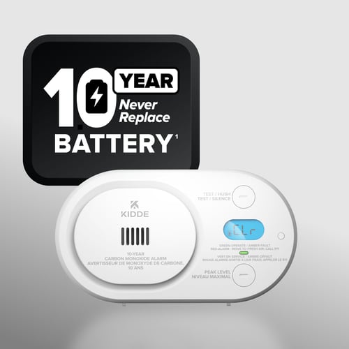This device has a 10-year never replace battery.