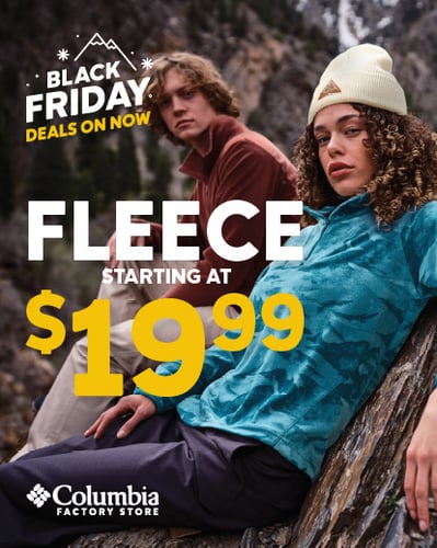 Two people in Columbia Fleece.