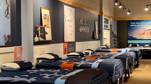 Woodbury Slumberland Furniture mattress section