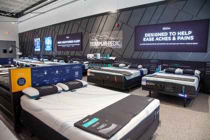 Bloomington Slumberland Furniture medium tempur-pedic mattress