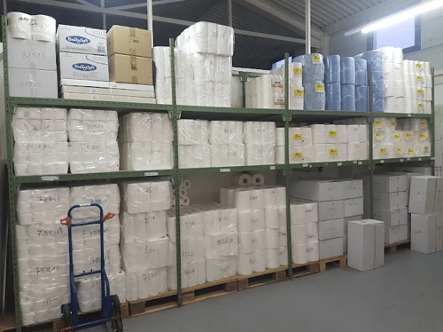 Hygienepapiere: WC Papier, Reinigungsrollen, Falthandtücher, Haushaltrollen, Kehrichtsäcke, Spendersysteme