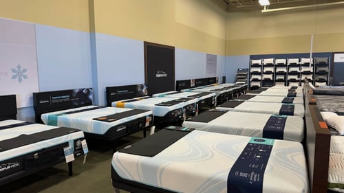 Owatonna Slumberland Furniture Tempur-Pedic section