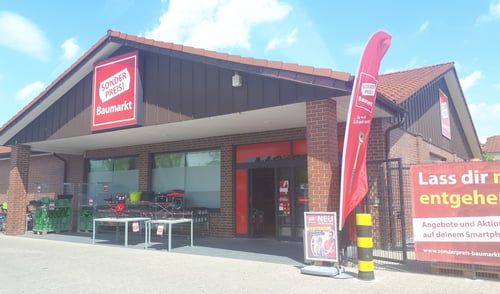 Außenansicht Sonderpreis Baumarkt, Künsebecker Weg 1 in Halle (Westf.)