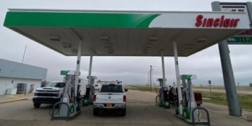 Sinclair Gas Station Fueling Island