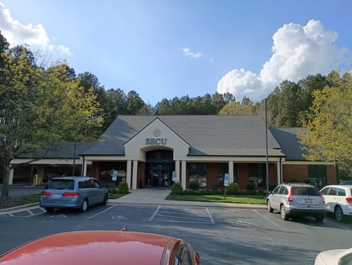 Outside view of the State Employees' Credit Union Troy branch