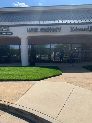The front entrance of Hair Cuttery at Stony Point Shopping Center.