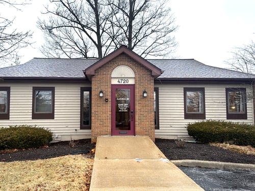 Exterior photo of the building of the AudioNova hearing clinic in Fort Wayne, IN