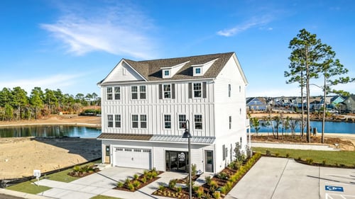 Exterior of a new construction home by Pulte Homes