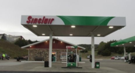Sinclair Gas Station Fueling Island