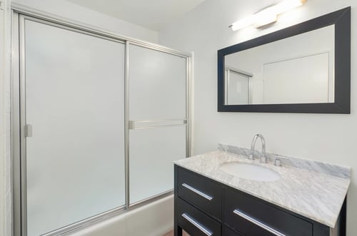 Bathroom at The Hilgard Apartments in Los Angeles, CA 90024